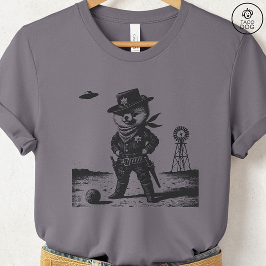 Pomeranian Sheriff T-Shirt Storm Taco-Dog