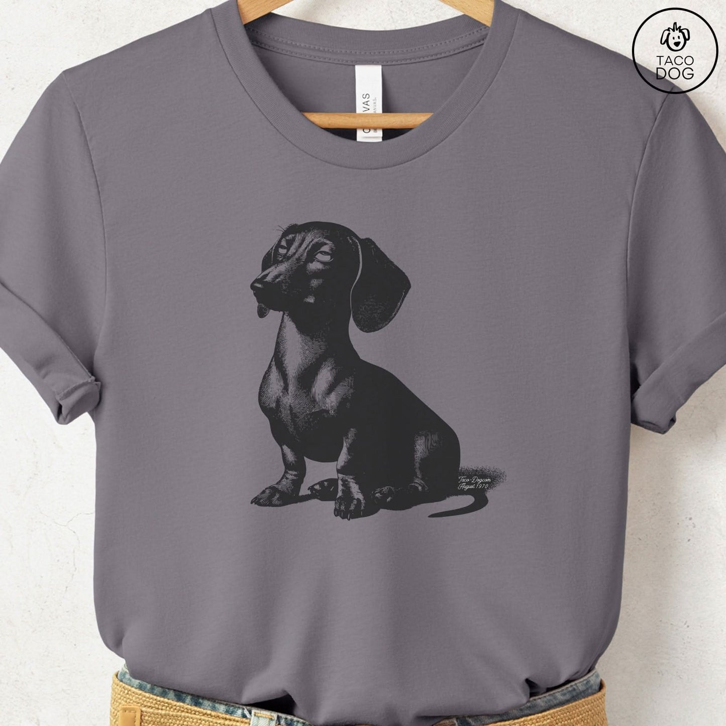 Dachshund Eye Rolling Disapproving Dog T-Shirt