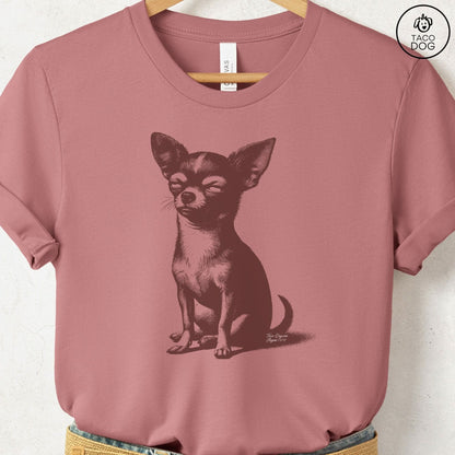 Chiuahua Eye Rolling Disapproving Dog T-Shirt