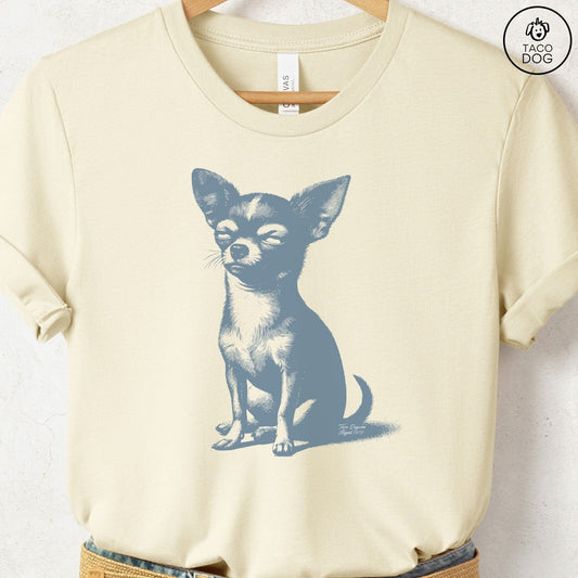 Chiuahua Eye Rolling Disapproving Dog T-Shirt