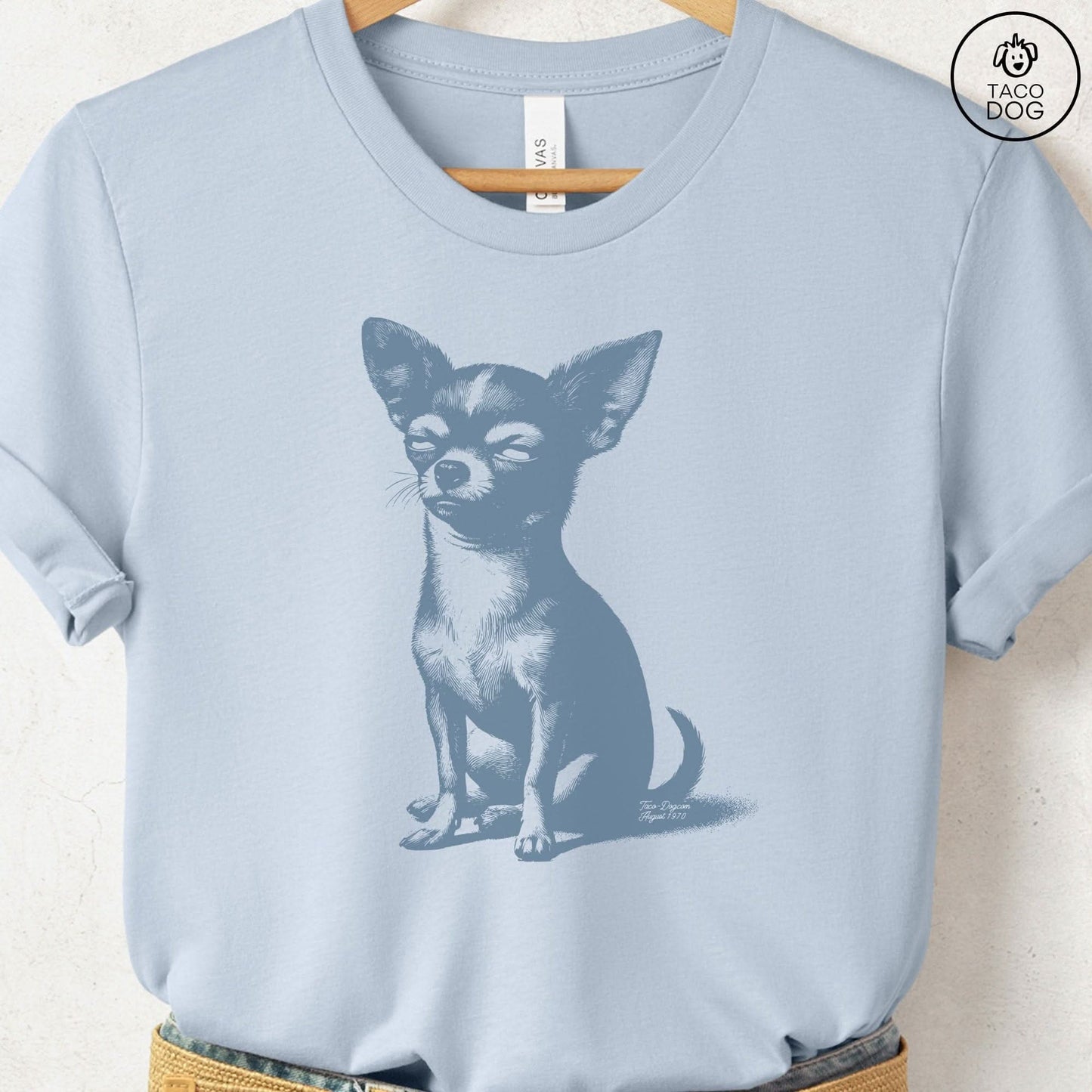Chiuahua Eye Rolling Disapproving Dog T-Shirt