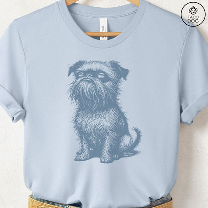 Brussels Griffon Eye Rolling Disapproving Dog T-Shirt