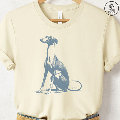 Italian Greyhound Whippet Eye Rolling Disapproving Dog T-Shirt