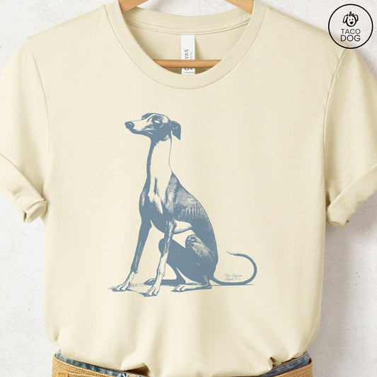 Italian Greyhound Whippet Eye Rolling Disapproving Dog T-Shirt