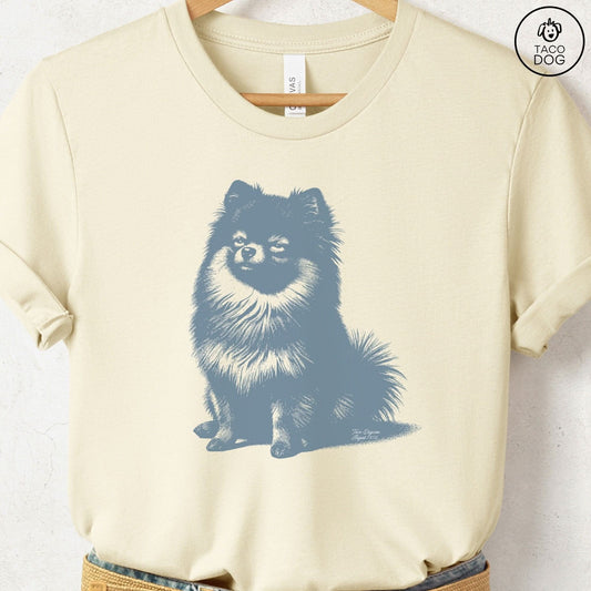 Pomeranian Eye Rolling Disapproving Dog T-Shirt