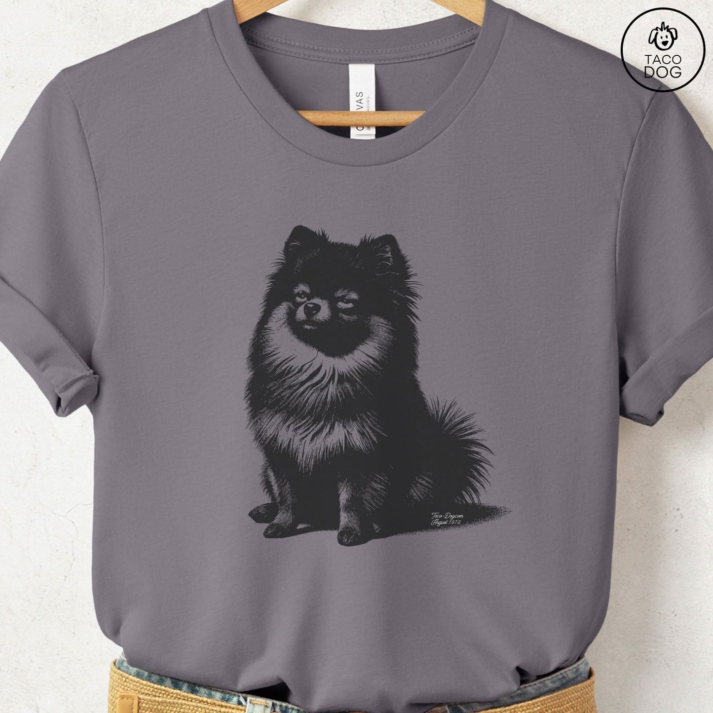 Pomeranian Eye Rolling Disapproving Dog T-Shirt