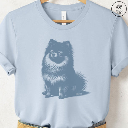 Pomeranian Eye Rolling Disapproving Dog T-Shirt