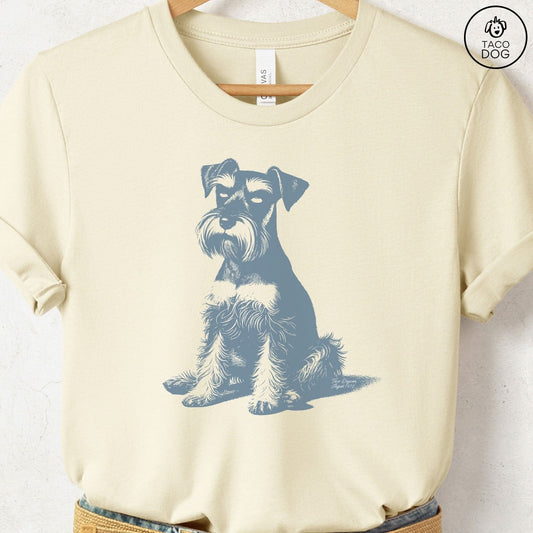 Schnauzer Eye Rolling Disapproving Dog T-Shirt