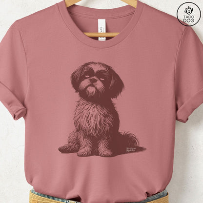 Shih Tzu Eye Rolling Disapproving Dog T-Shirt