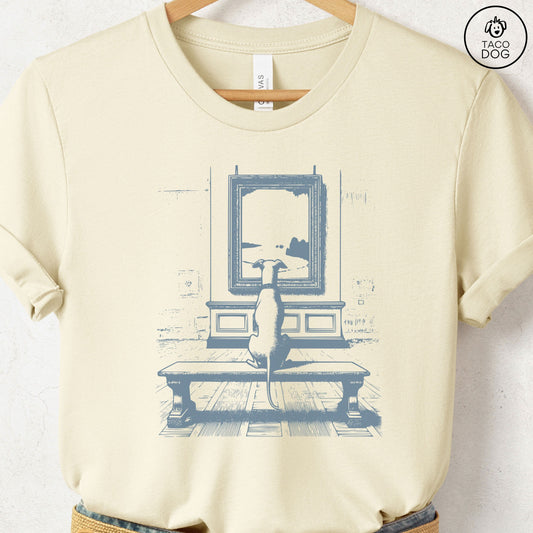 Italian Greyhound Whippet Art Gallery Museum T-Shirt
