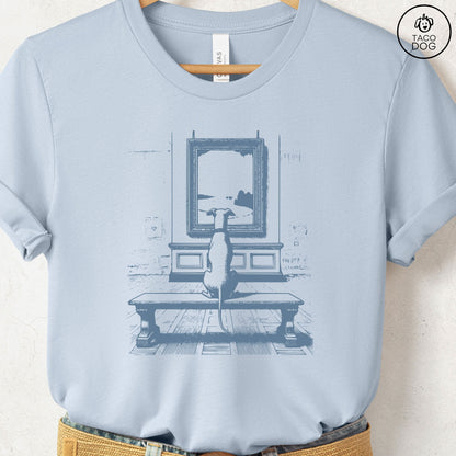 Italian Greyhound Whippet Art Gallery Museum T-Shirt