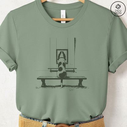 Basset Hound Museum Art Gallery T-Shirt