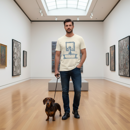 Dachshund Wiener Dog Doxie Sausage Dog Museum Art Gallery T-Shirt