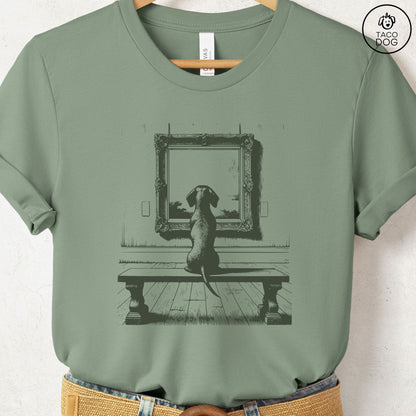 Dachshund Wiener Dog Doxie Sausage Dog Museum Art Gallery T-Shirt