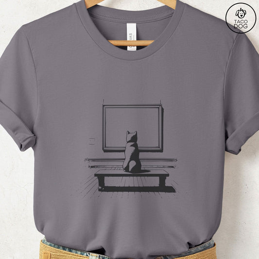 Shiba Inu Museum Art Gallery T-Shirt Storm Taco-Dog