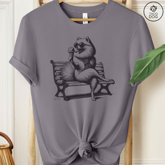 Pomeranian Ice Cream T-Shirt Storm Taco-Dog