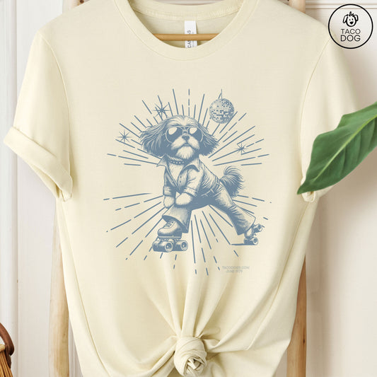 Shih Tzu Roller Disco T-Shirt