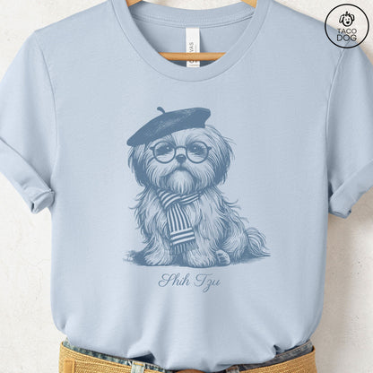 Shih Tzu Beret France T-Shirt