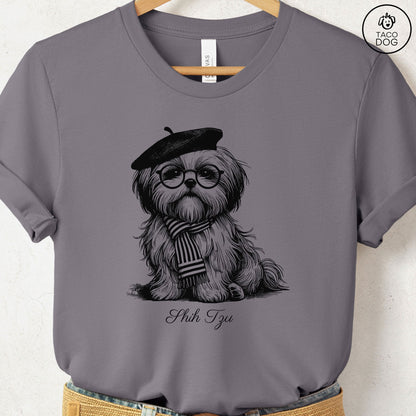 Shih Tzu Beret France T-Shirt