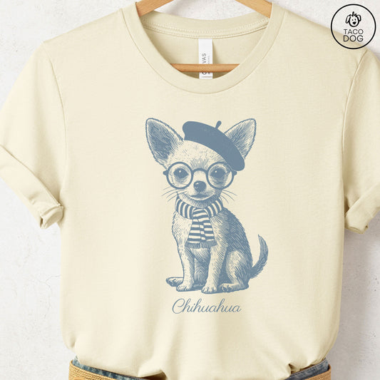 Chihuahua Beret France T-Shirt