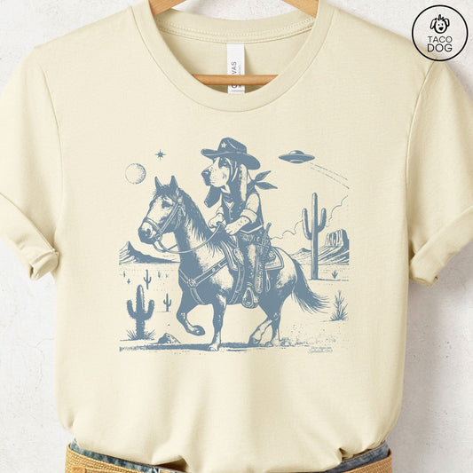 Basset Hound Horseback T-Shirt