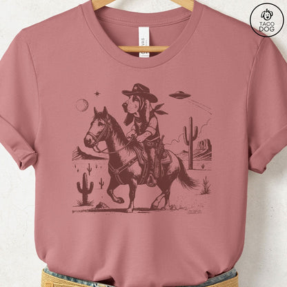 Basset Hound Horseback T-Shirt