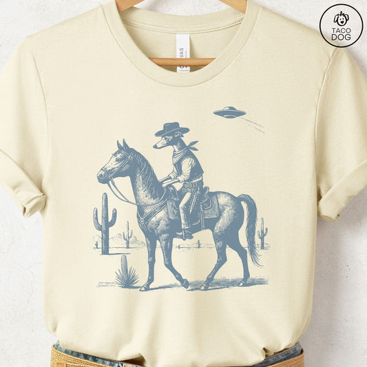Italian Greyhound Whippet Horseback T-Shirt