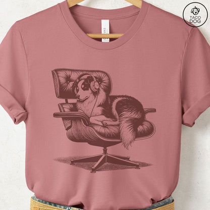 Australian Shepherd Eames Headphones T-Shirt