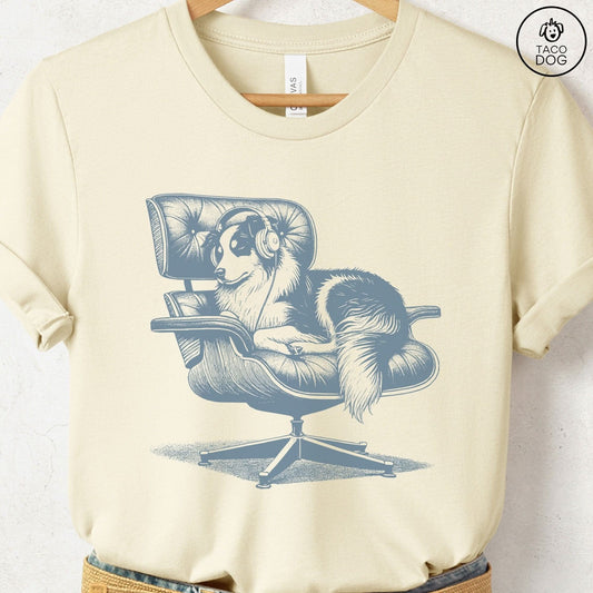 Australian Shepherd Eames Headphones T-Shirt
