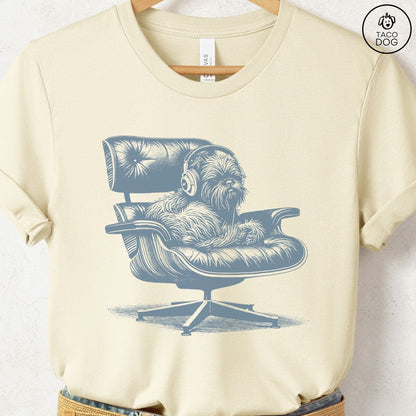 Brussels Griffon Eames Headphones T-Shirt