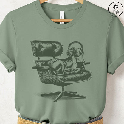 Italian Greyhound Whippet Eames Headphones T-Shirt