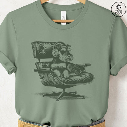 Schnauzer Eames Headphones T-Shirt