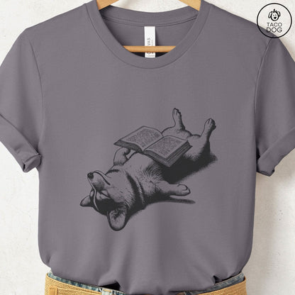 Corgi Book Nap T-Shirt