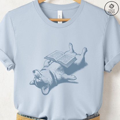 Corgi Book Nap T-Shirt