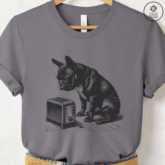 Frenchie French Bulldog Toaster T-Shirt Storm Taco-Dog