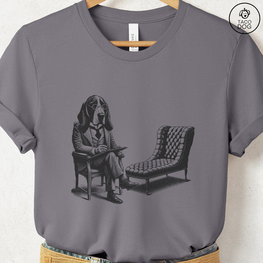 Basset Hound Therapy Dog T-Shirt Storm Taco-Dog