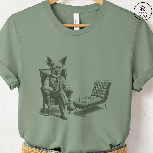 Chihuahua Therapy Dog T-Shirt Sage Taco-Dog