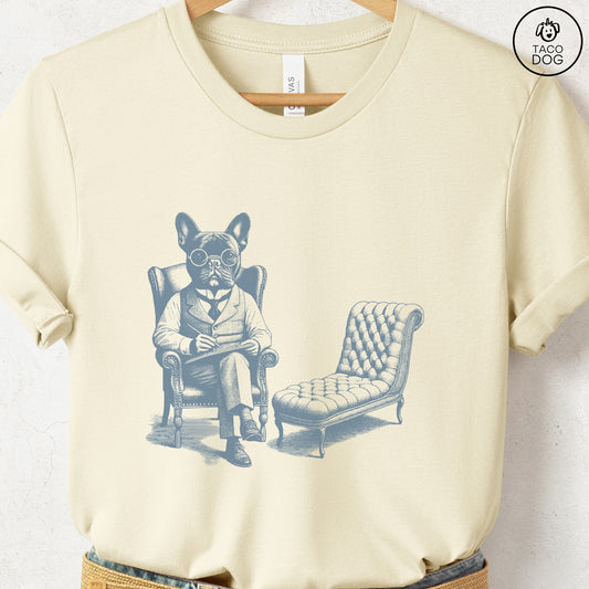 Frenchie French Bulldog Therapy Dog T-Shirt