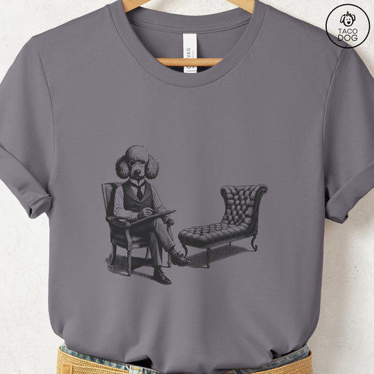 Poodle Therapy Dog T-Shirt Storm Taco-Dog