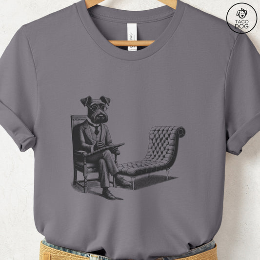 Schnauzer Therapy Dog T-Shirt Storm Taco-Dog