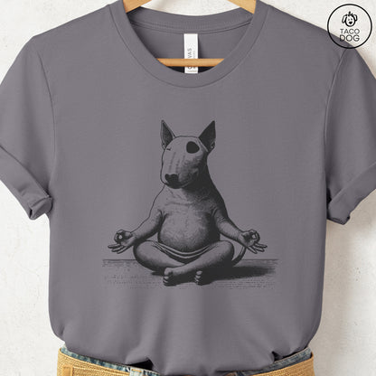 Bully Bull Terrier Meditate Yoga T-Shirt
