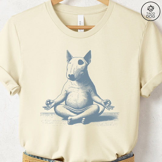 Bully Bull Terrier Meditate Yoga T-Shirt