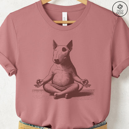 Bully Bull Terrier Meditate Yoga T-Shirt