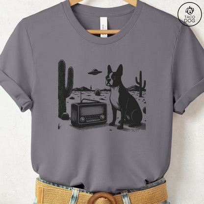 Boston Terrier Vintage Radio T-Shirt