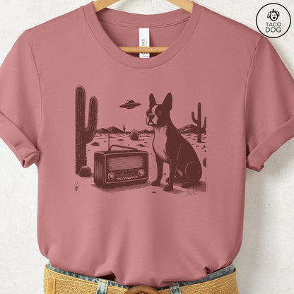 Boston Terrier Vintage Radio T-Shirt