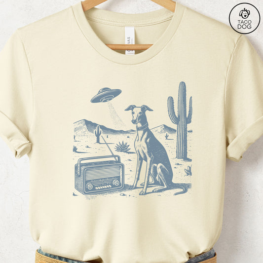 Italian Greyhound Whippet Iggy Vintage Radio T-Shirt