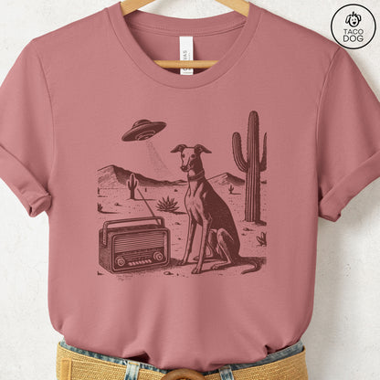 Italian Greyhound Whippet Iggy Vintage Radio T-Shirt
