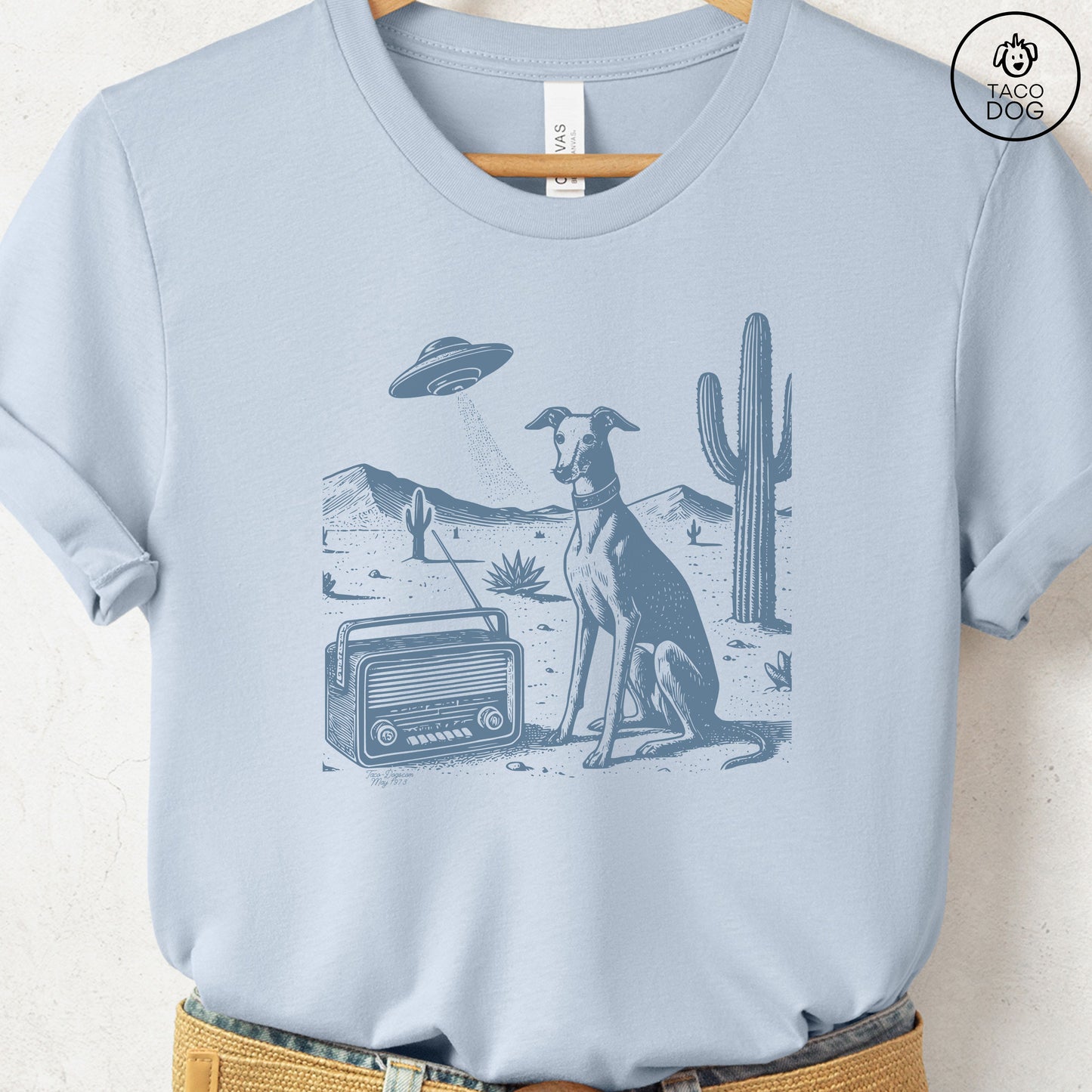 Italian Greyhound Whippet Iggy Vintage Radio T-Shirt
