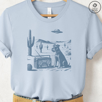 Schnauzer Vintage Radio T-Shirt