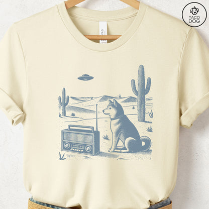 Shiba Inu Vintage Radio T-Shirt